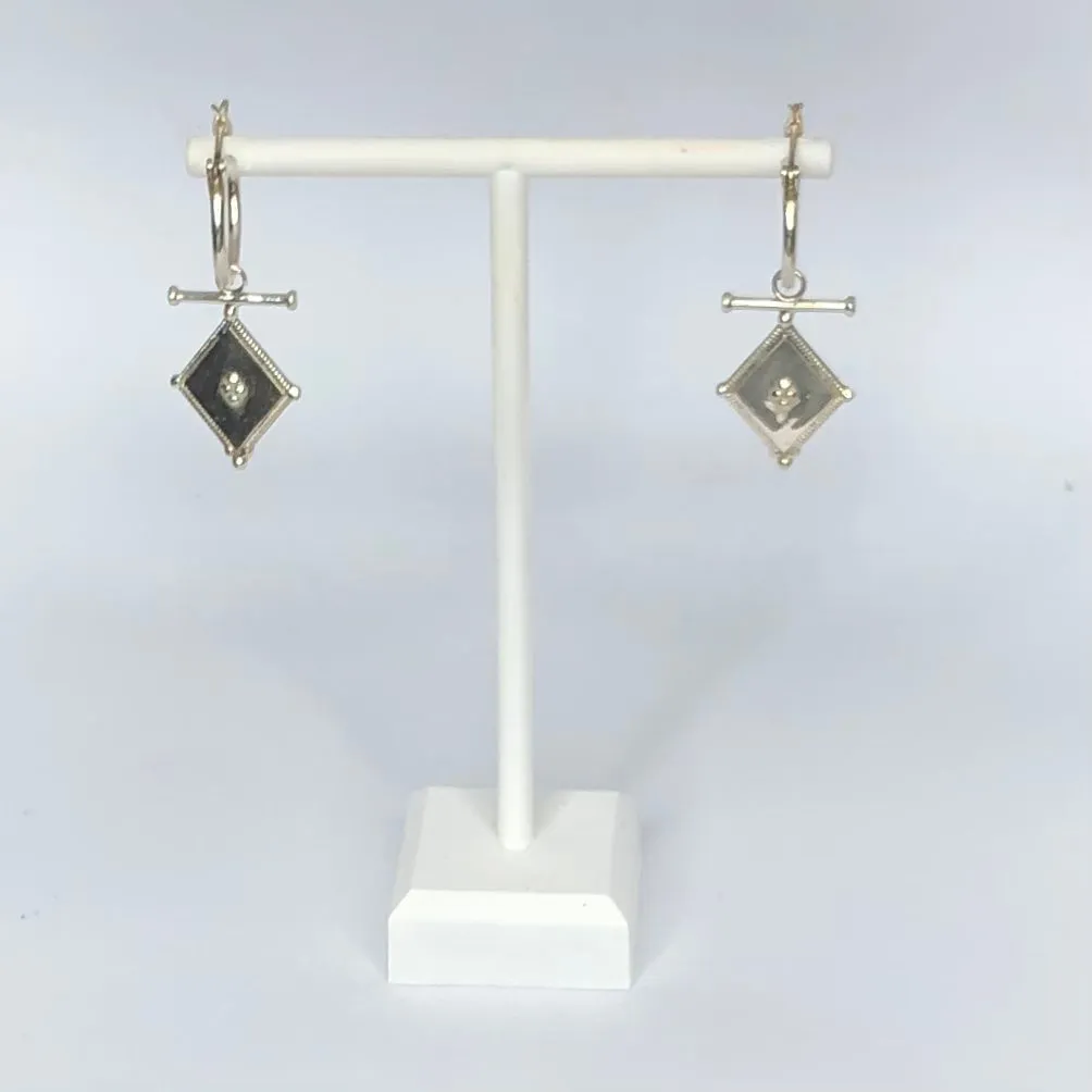 Silver Rhombus Earrings