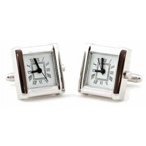 Silver Square Cufflinks