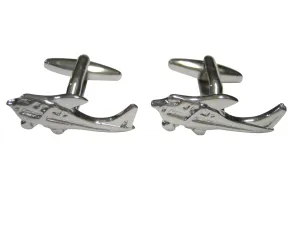 Silver Toned Cessna Plane Cufflinks