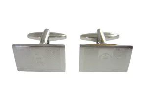 Silver Toned Etched Afghanistan Flag Cufflinks