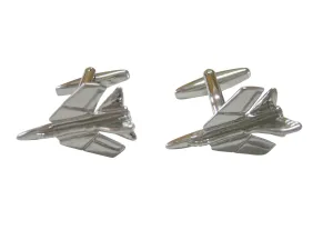 Silver Toned Tornado RAF Jet Plane Cufflinks