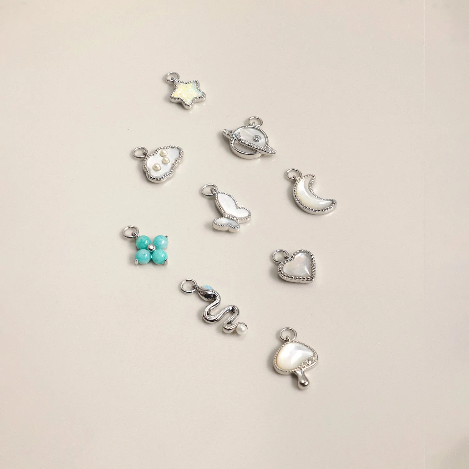 Single Heart Charm Earring