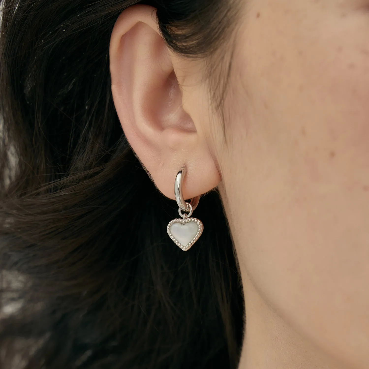 Single Heart Charm Earring