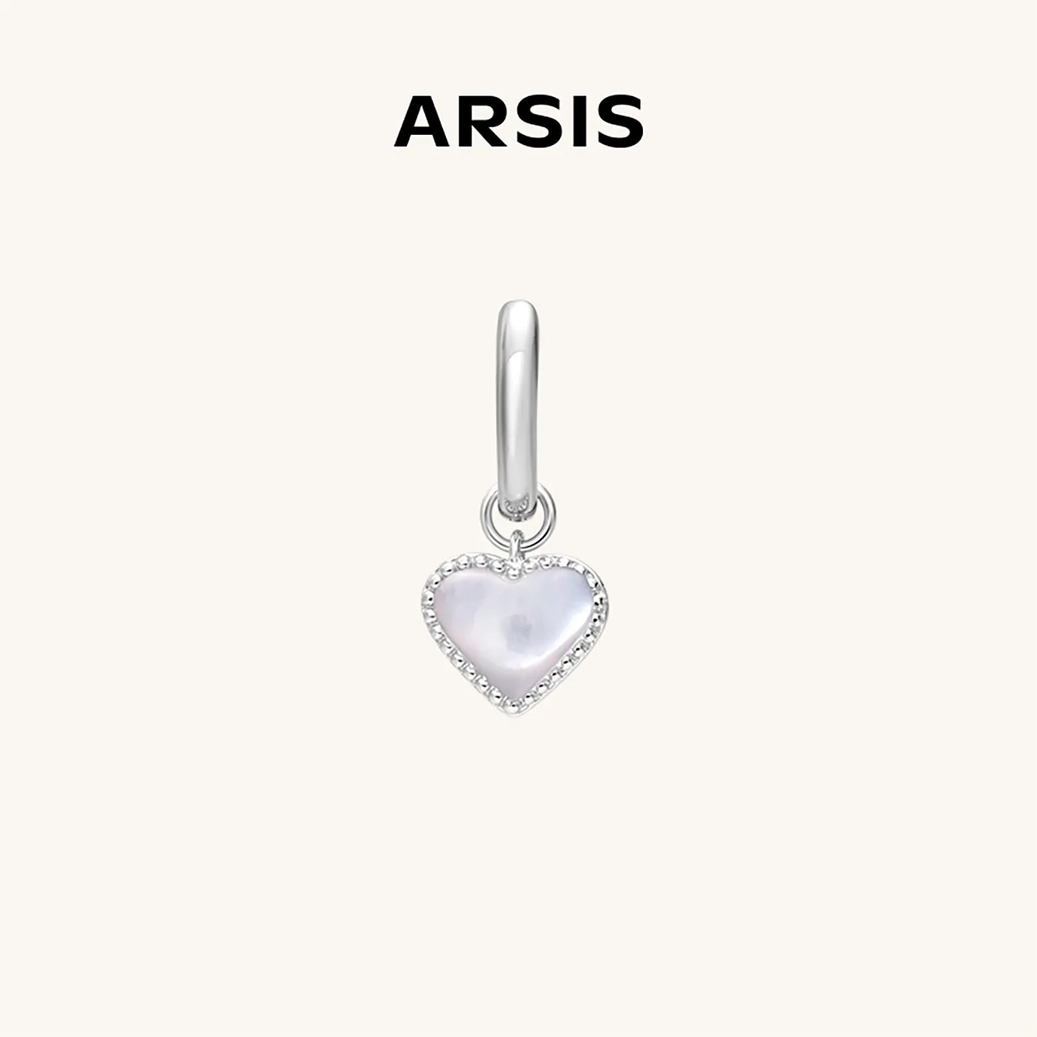 Single Heart Charm Earring