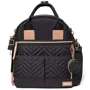Skip Hop 6-in-1 Diaper Bag Backpack Suite, Black