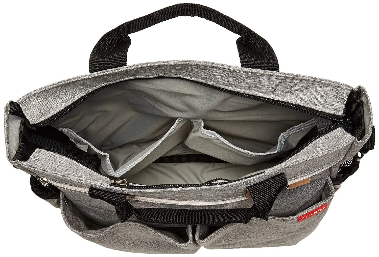 Skip Hop Duo Signature Grey Melange - Diaper Bags For Ages 0-2 Years