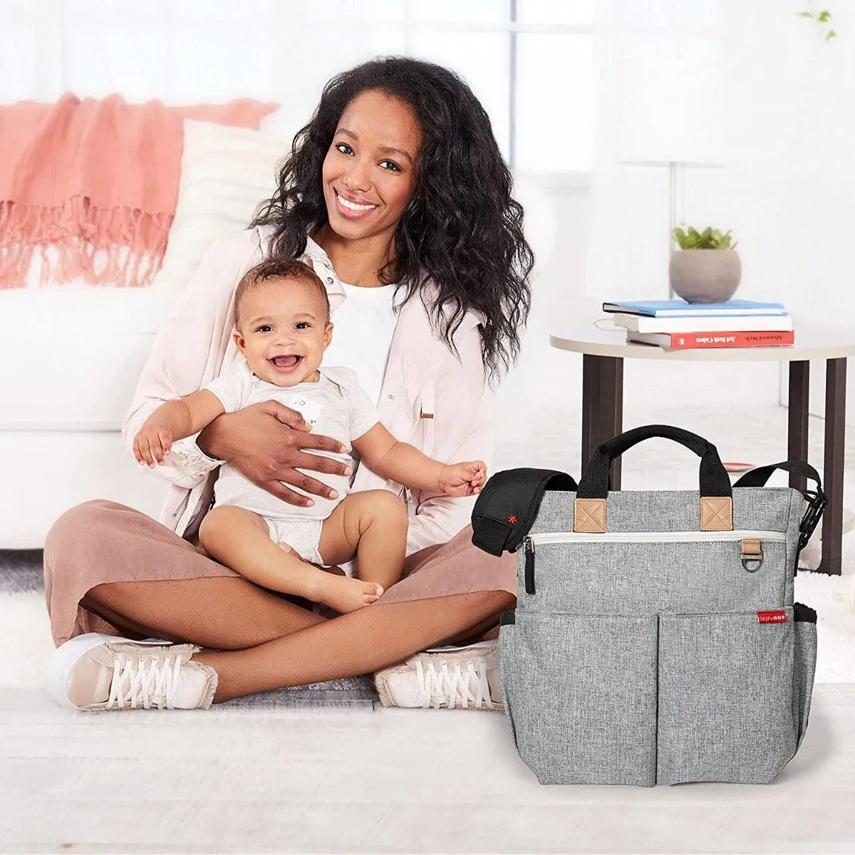 Skip Hop Duo Signature Grey Melange - Diaper Bags For Ages 0-2 Years