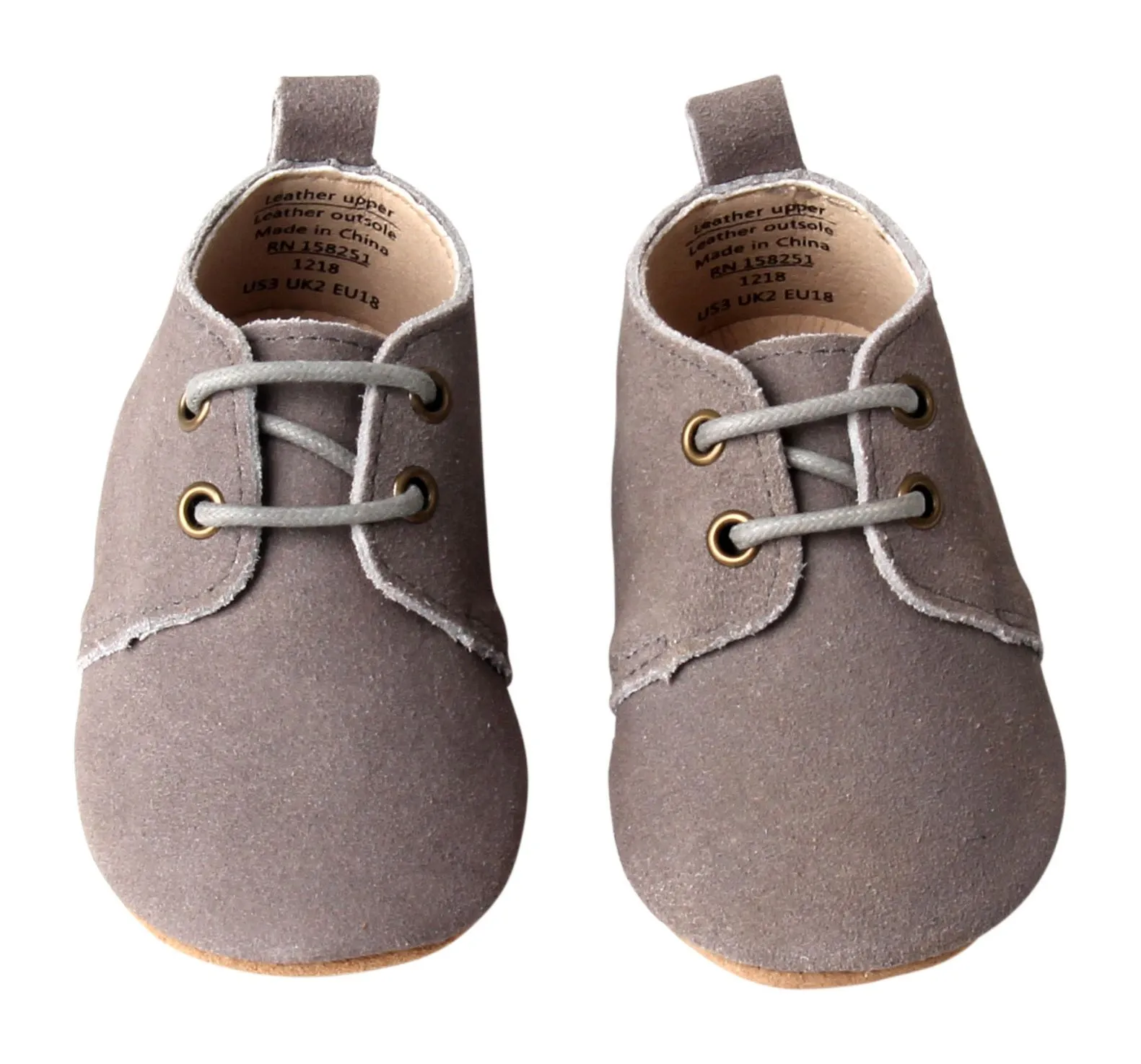 Slate - Oxford - US Size 1-4 - Soft Sole