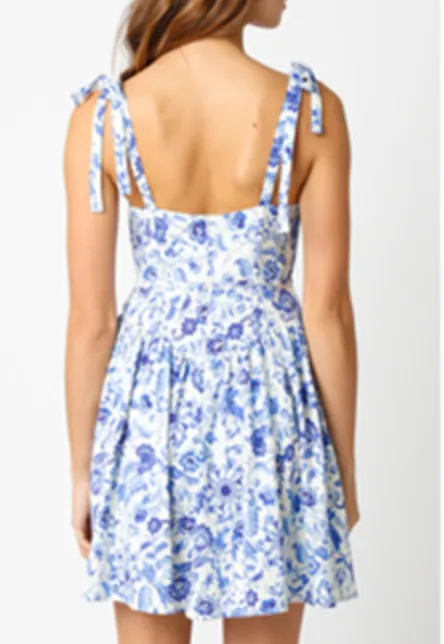 Sleeveless Floral Mini Dress