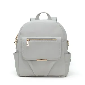 Small Backpack Diaper Bag - Gray
