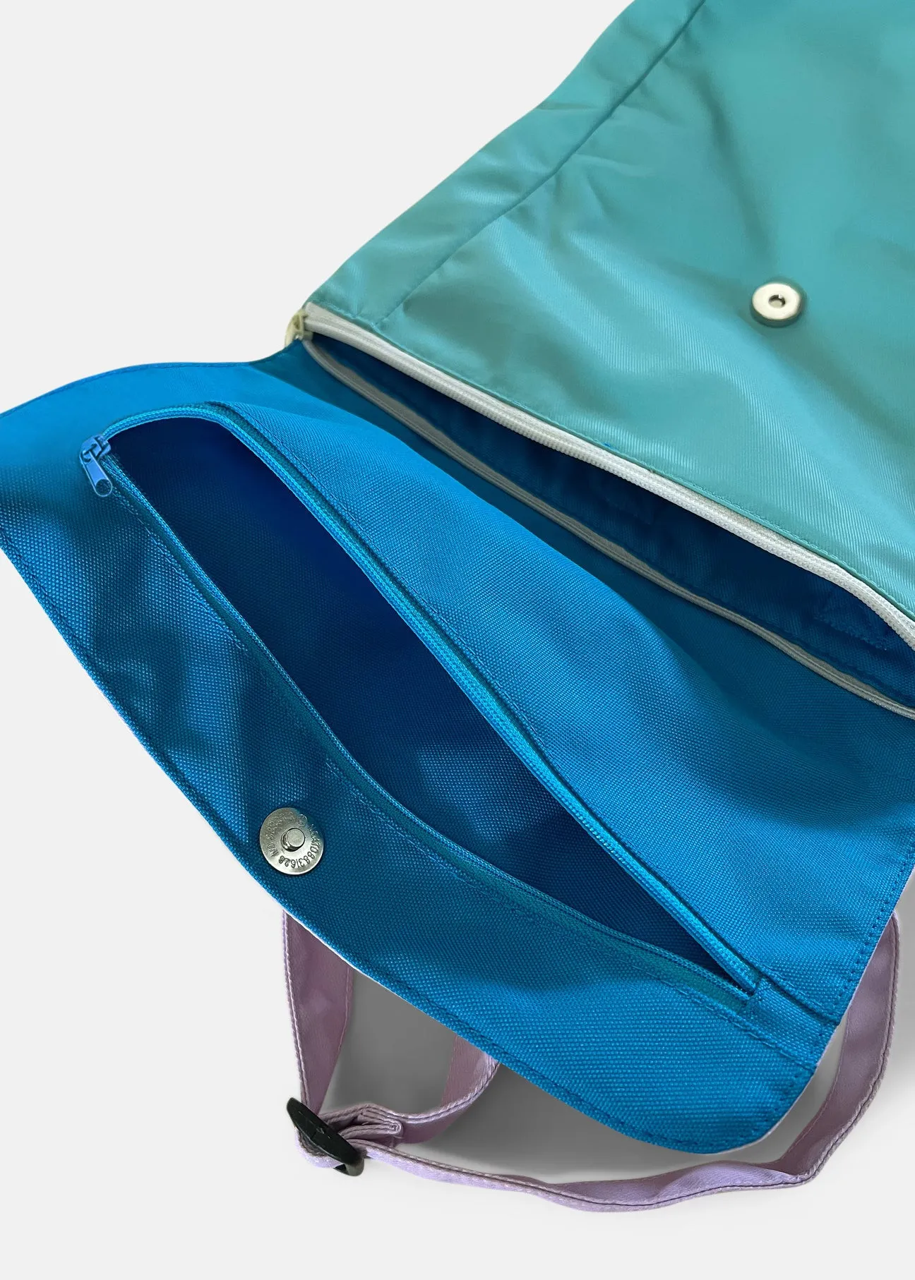 {{Smaller 14INCH SIZE}} Teal Lilac Utility 4-Way Washable Bag