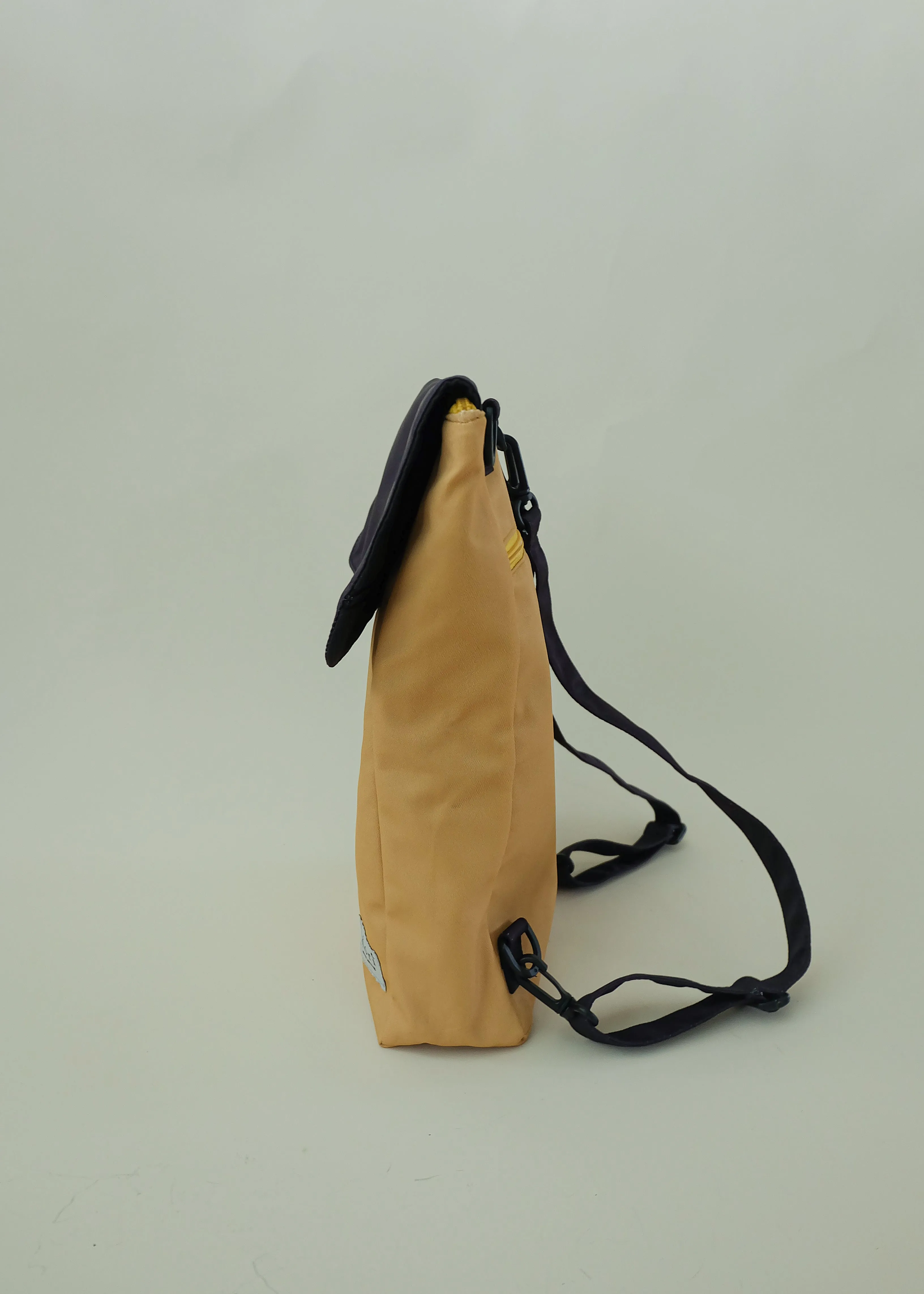 {{Smaller 14INCH SIZE}}Mustard Black Utility 4-Way Washable Bag