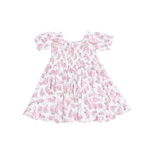 Smocked Puff Sleeve Dress | Ribbons & Flowers