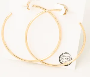 Smooth Open Hoop Earrings
