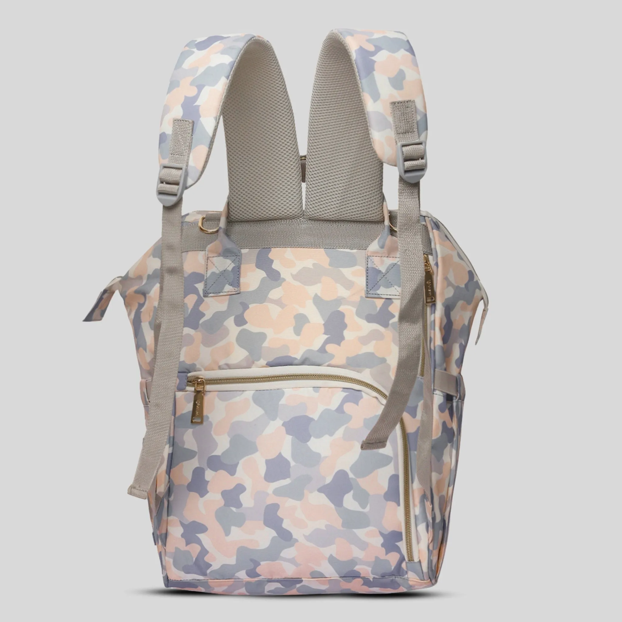 Snappy Zappy Backpack Diaper Bag - White Camo