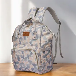 Snappy Zappy Backpack Diaper Bag - White Camo