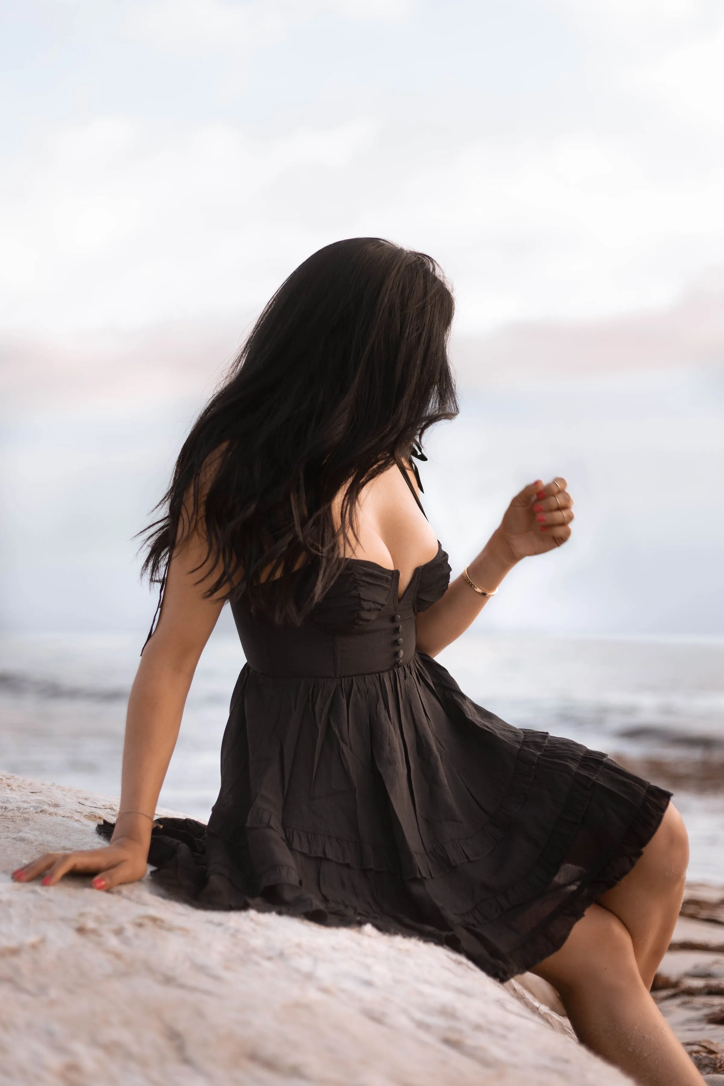 So into You Black Mini Dress