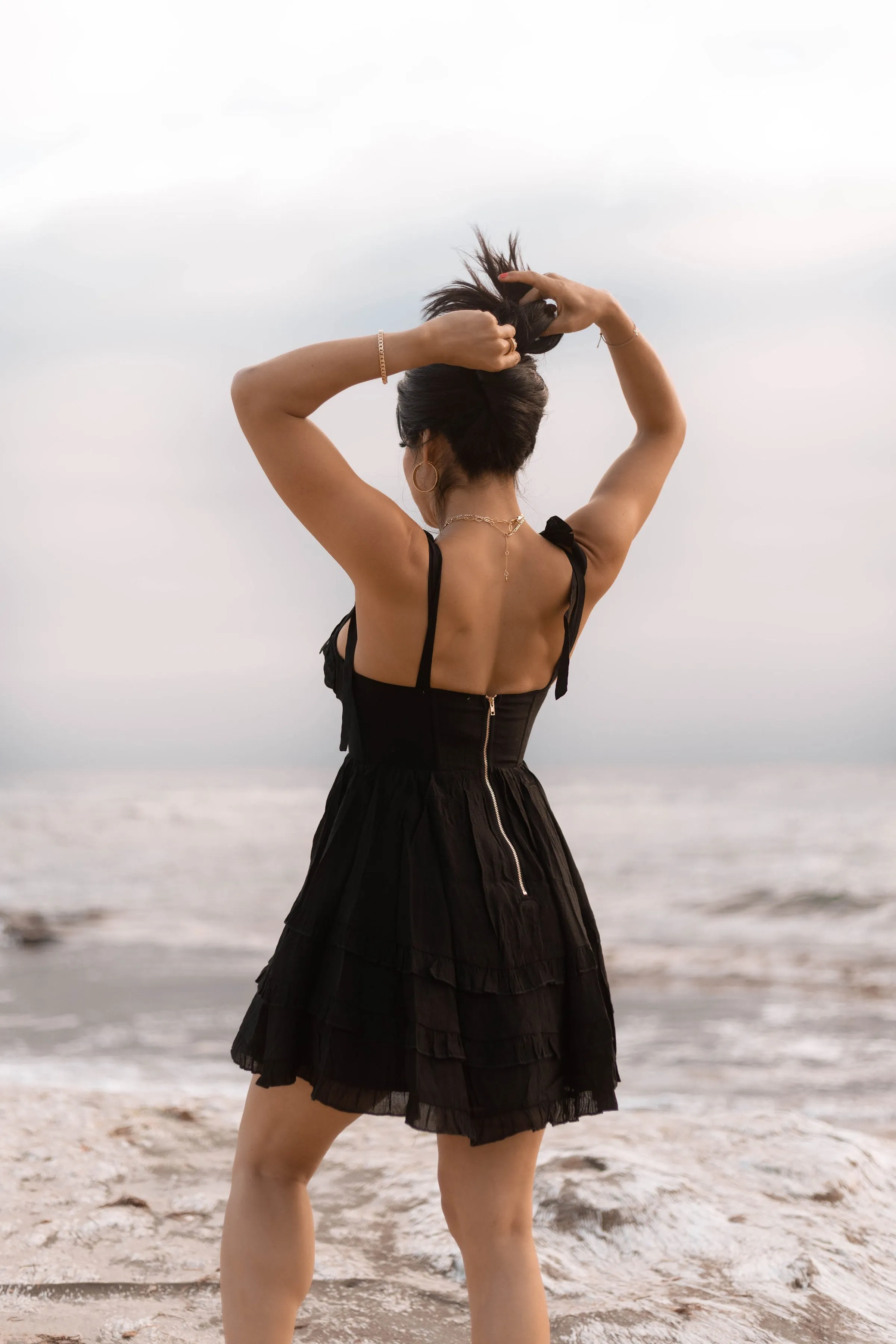 So into You Black Mini Dress