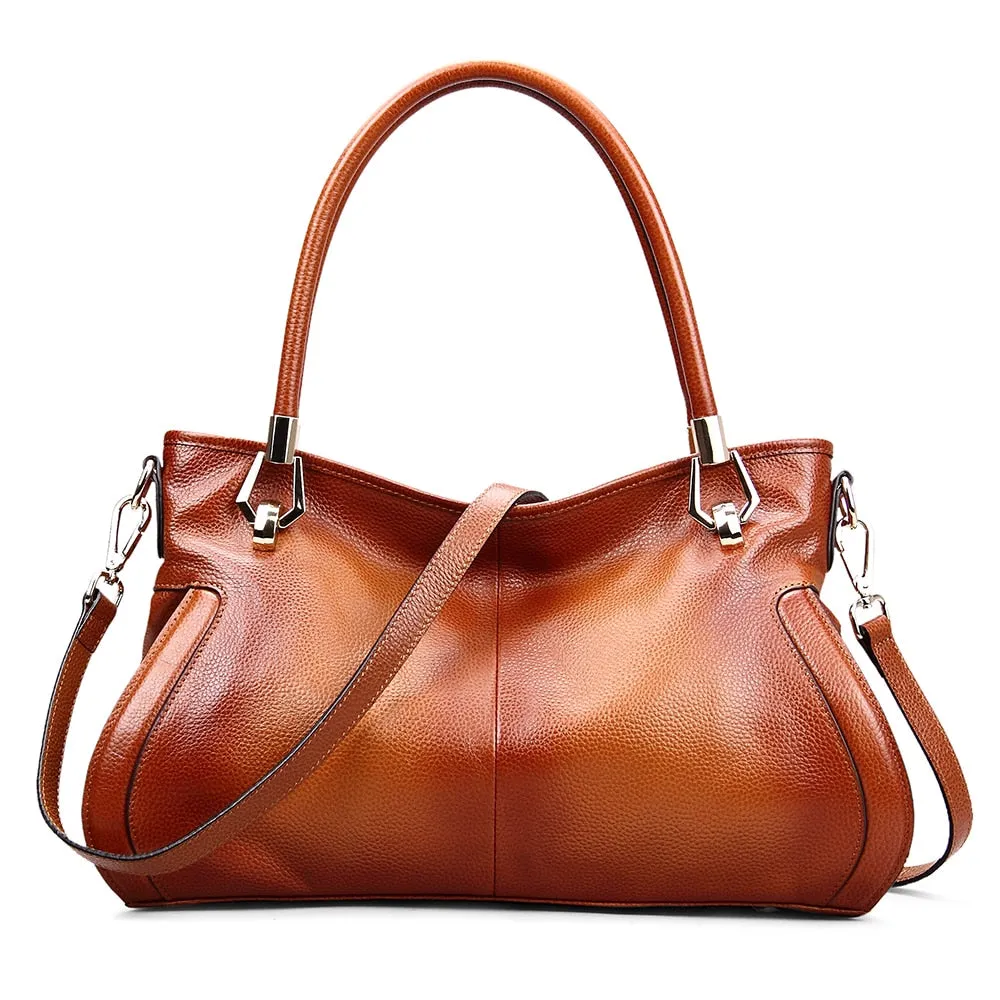 Soft Cow Genuine Leather Women Handbags