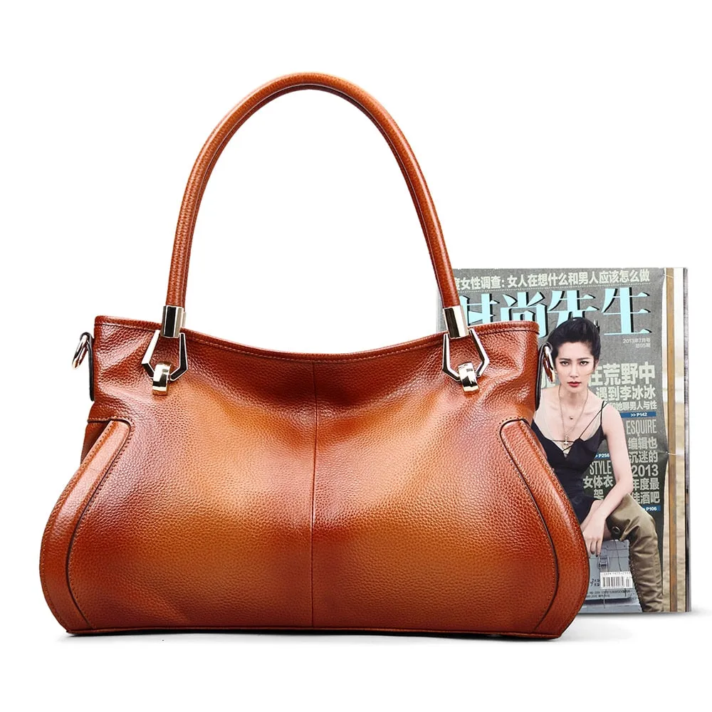 Soft Cow Genuine Leather Women Handbags