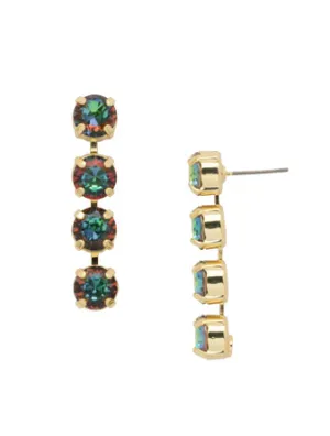 Sorrelli Matilda Dangle Earrings - Bright Gold Volcano