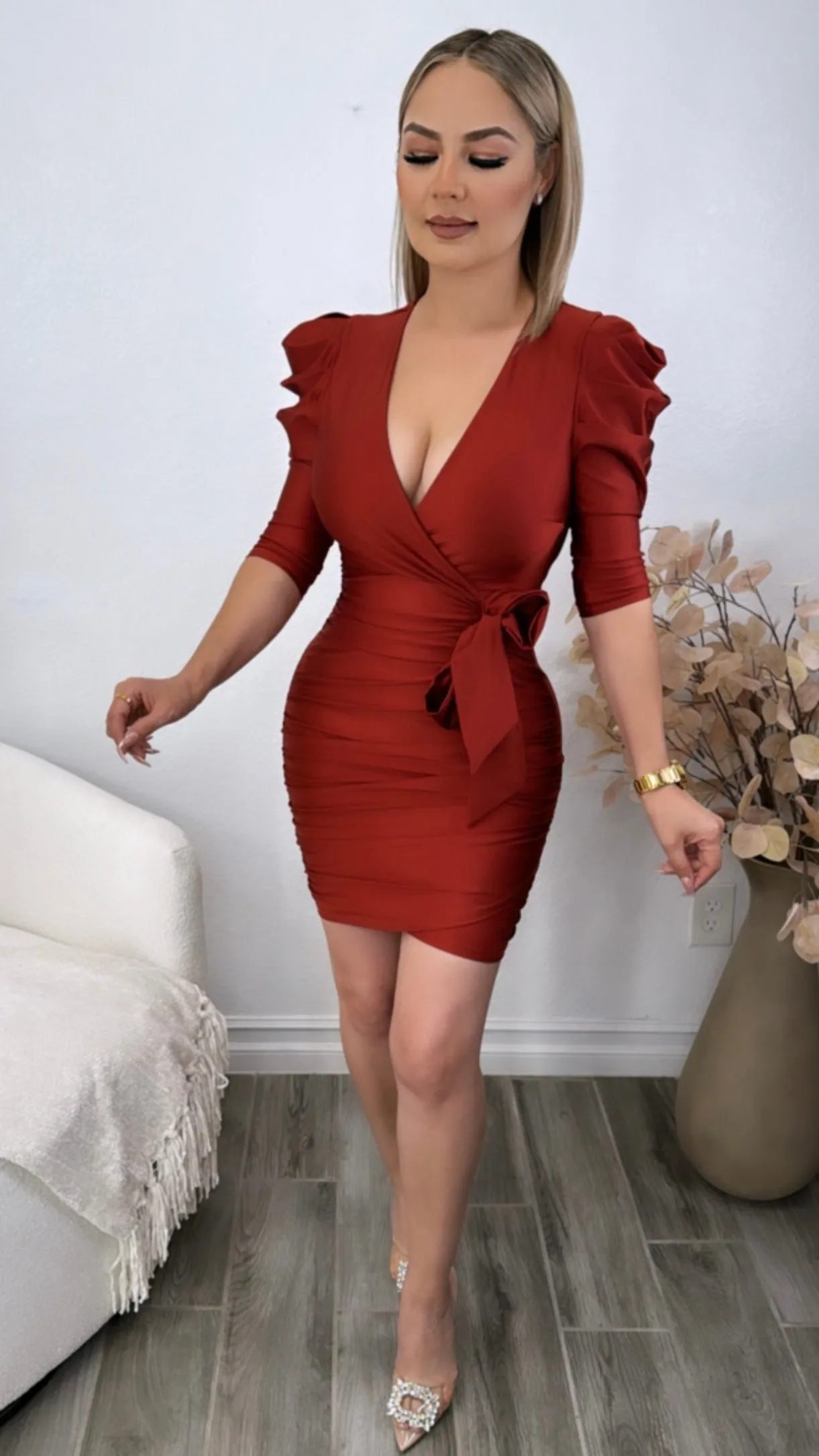 SOULMATE RUST DRESS
