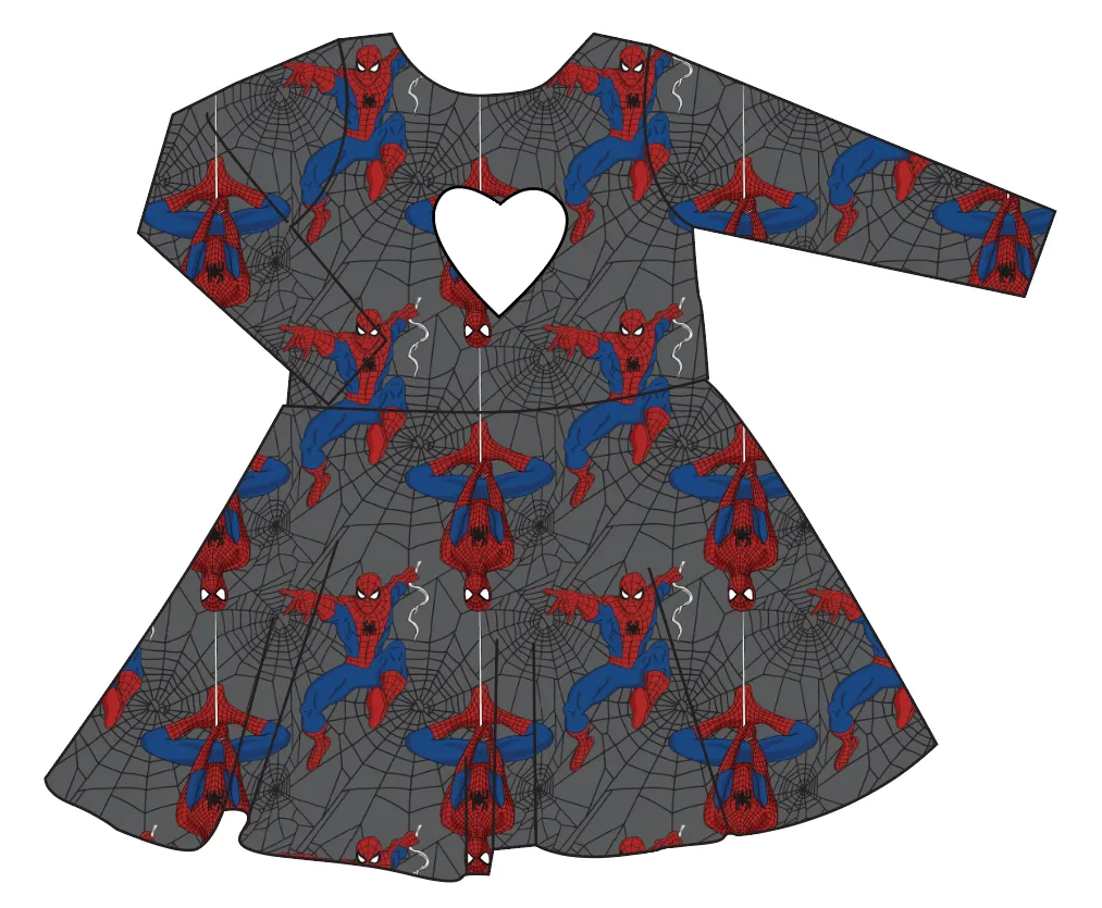 Spectacular Spidey Molly Heart Back Twirly Dress