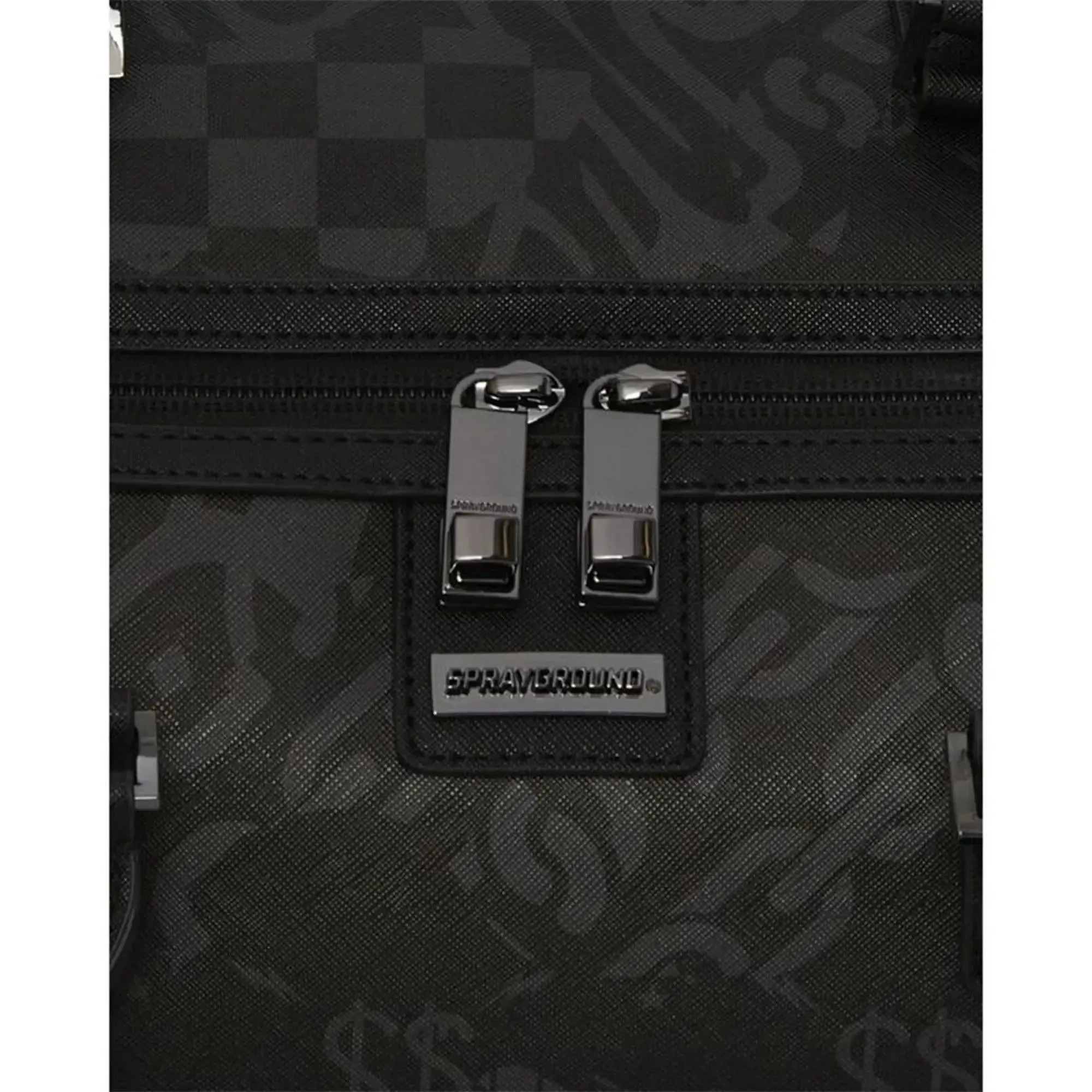 SprayGround Men 3AM Check Emperor Duffle Spring 2025 Duffel (Black Charcoal)