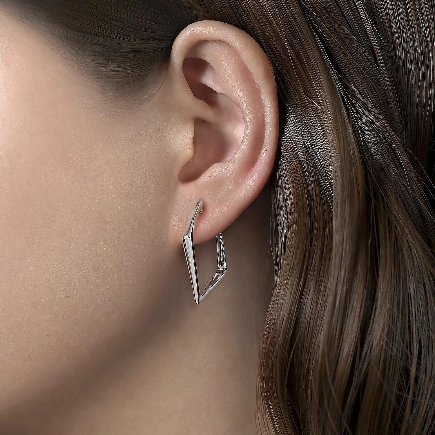 SS Geometric Hoop Earrings