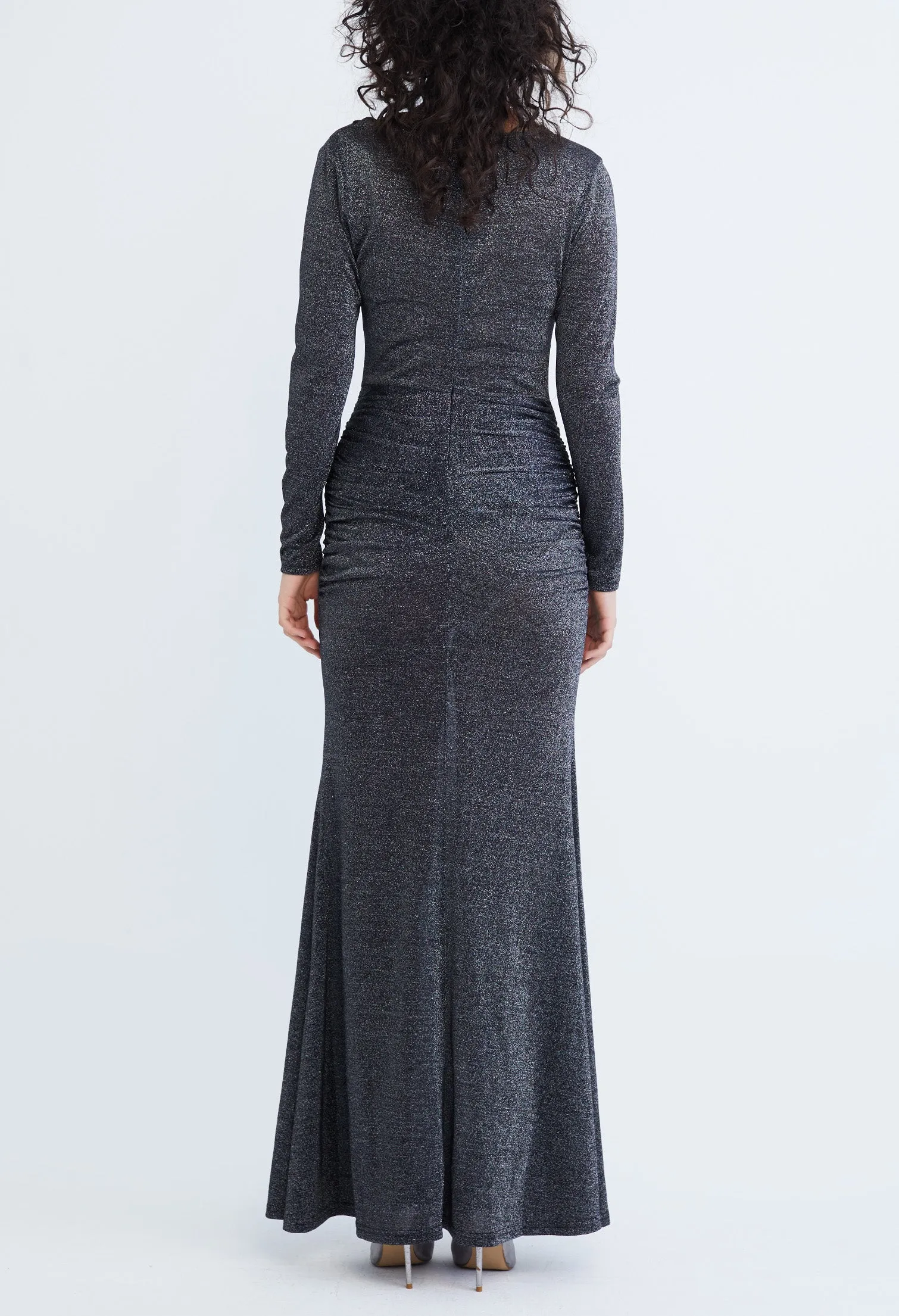 Starlight Glitter Maxi Dinner Dress