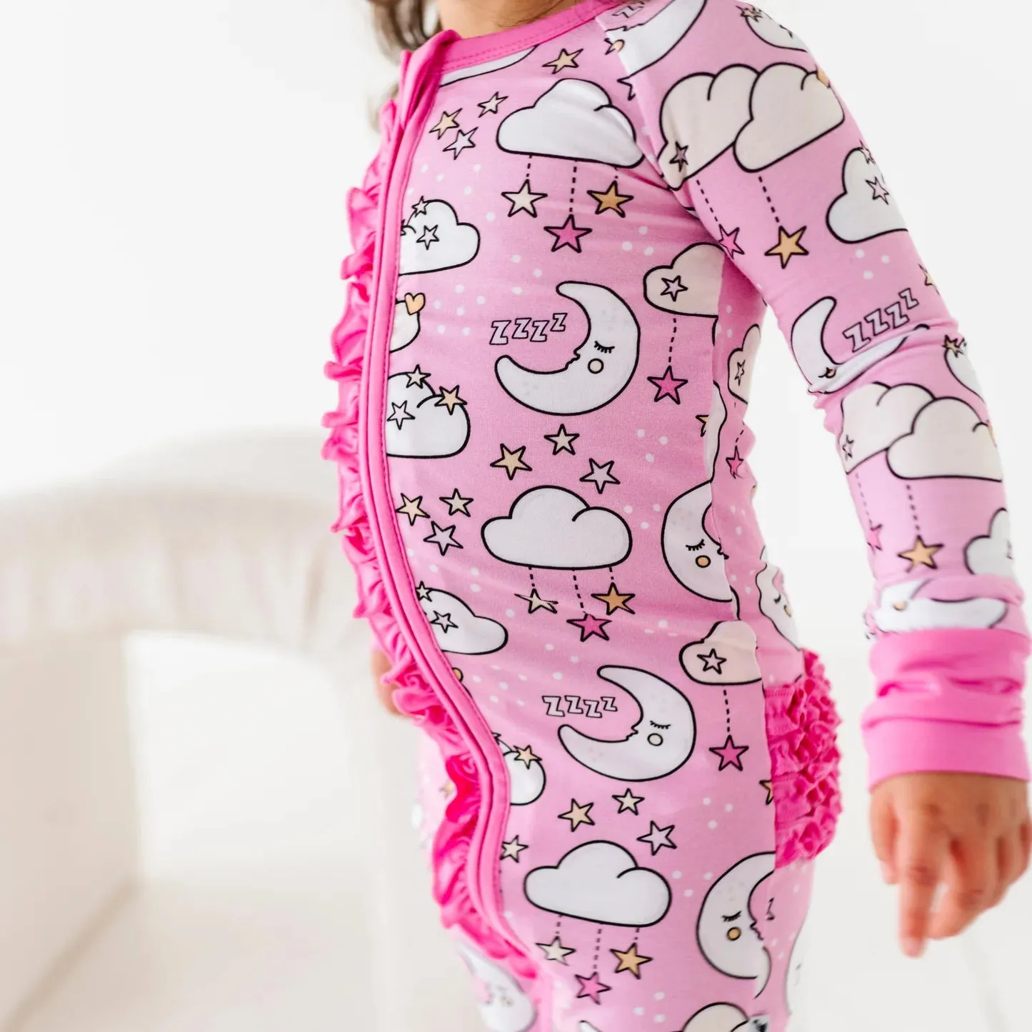Starry Slumber Ruffle Convertible Footie