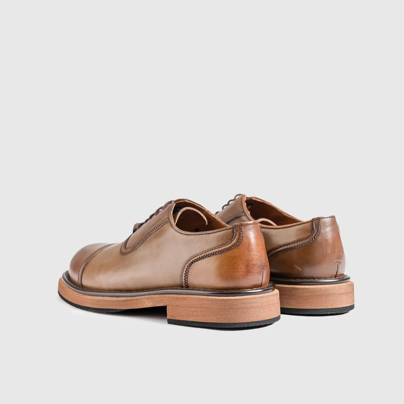 Statement Chunky Sole Oxfords 124-22 Walnut