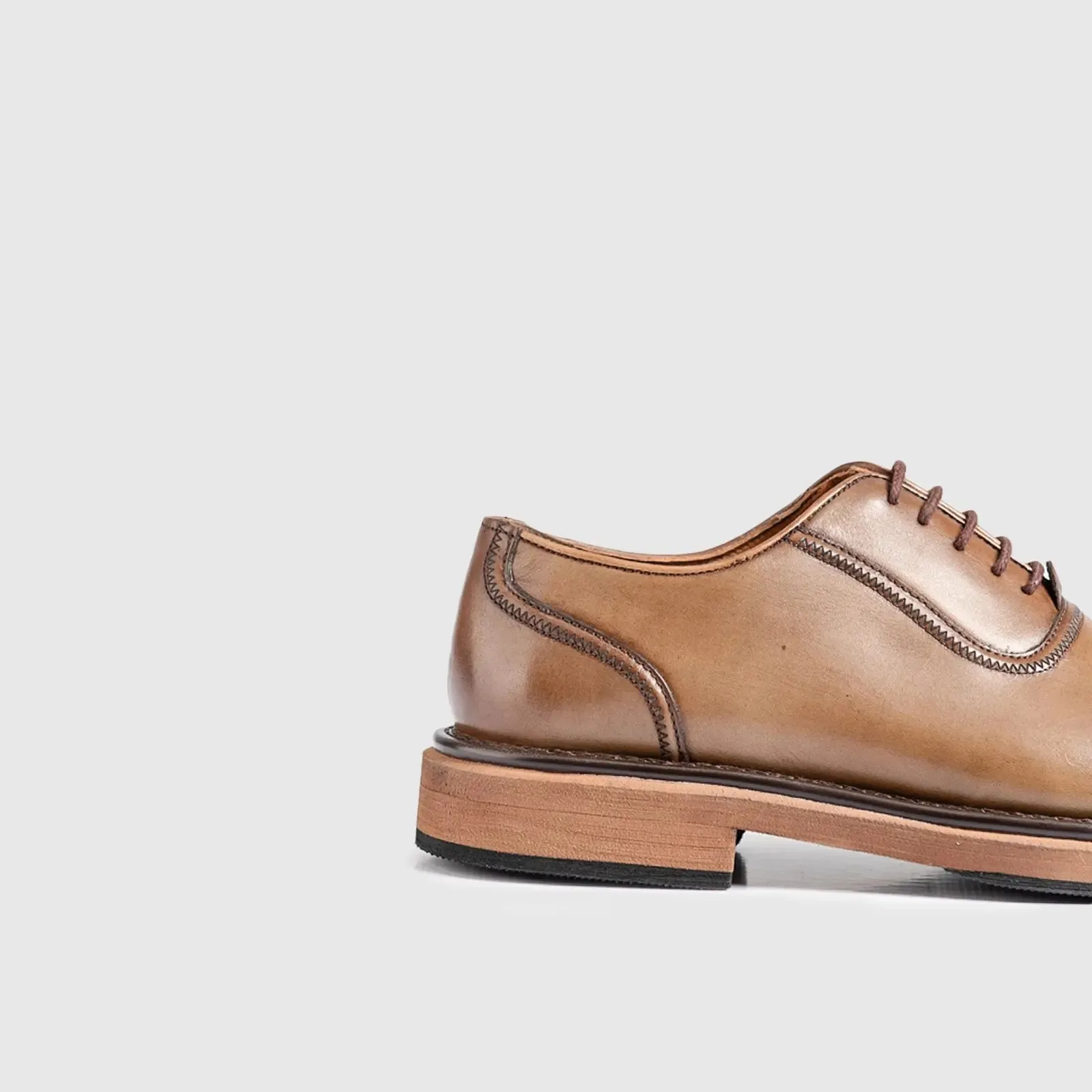 Statement Chunky Sole Oxfords 124-22 Walnut