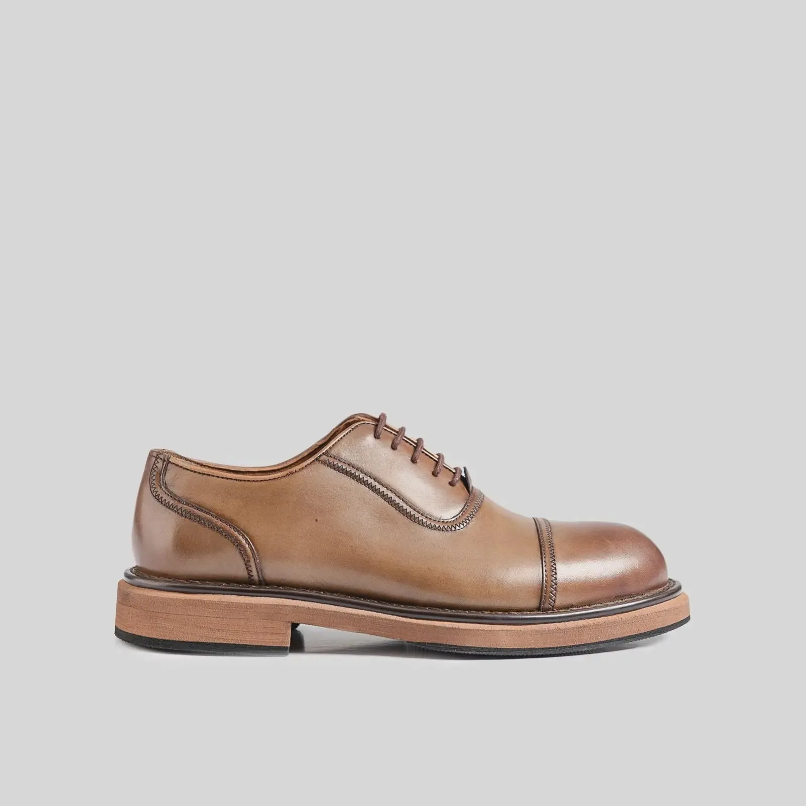 Statement Chunky Sole Oxfords 124-22 Walnut
