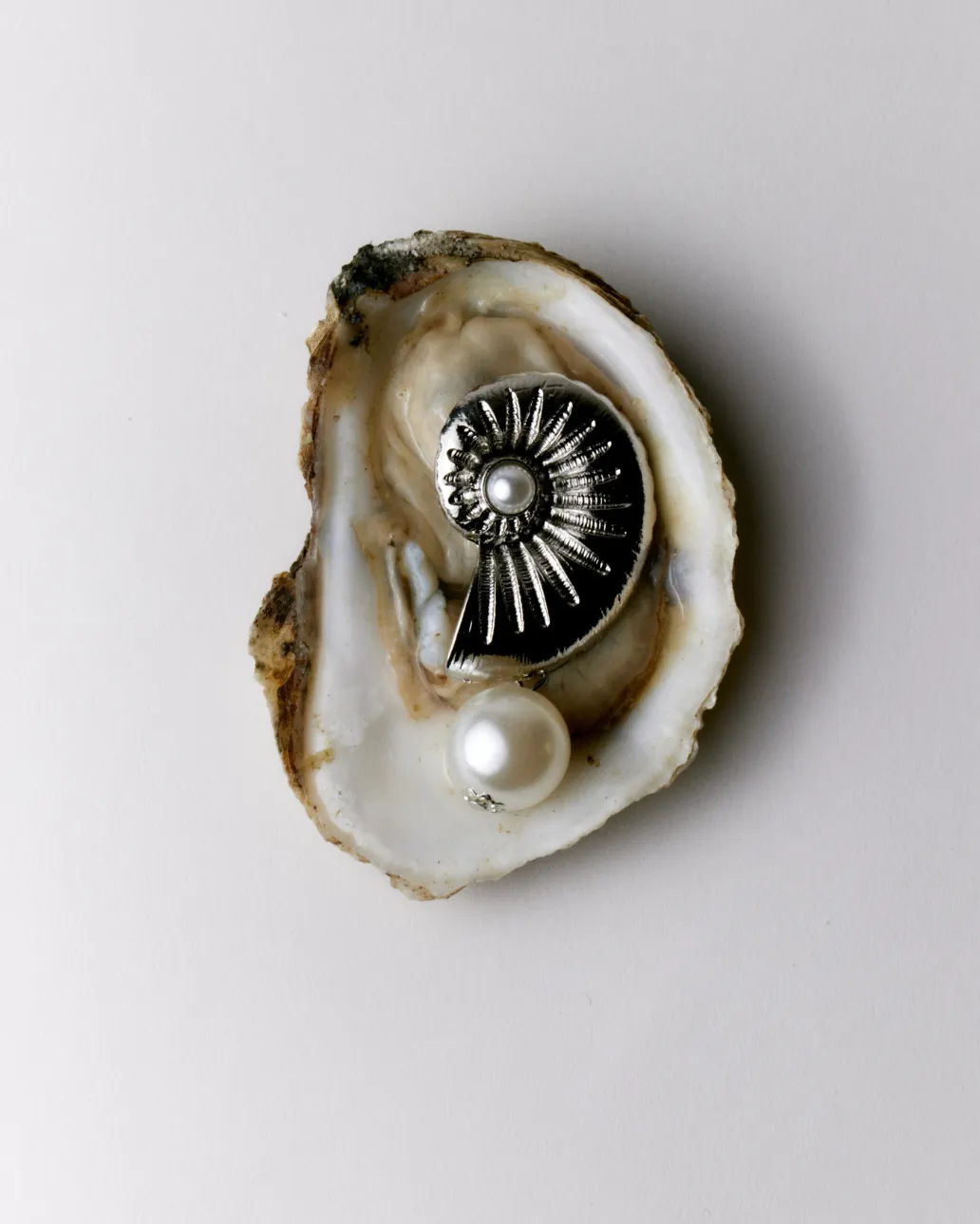 STATEMENT SHELL EARRING
