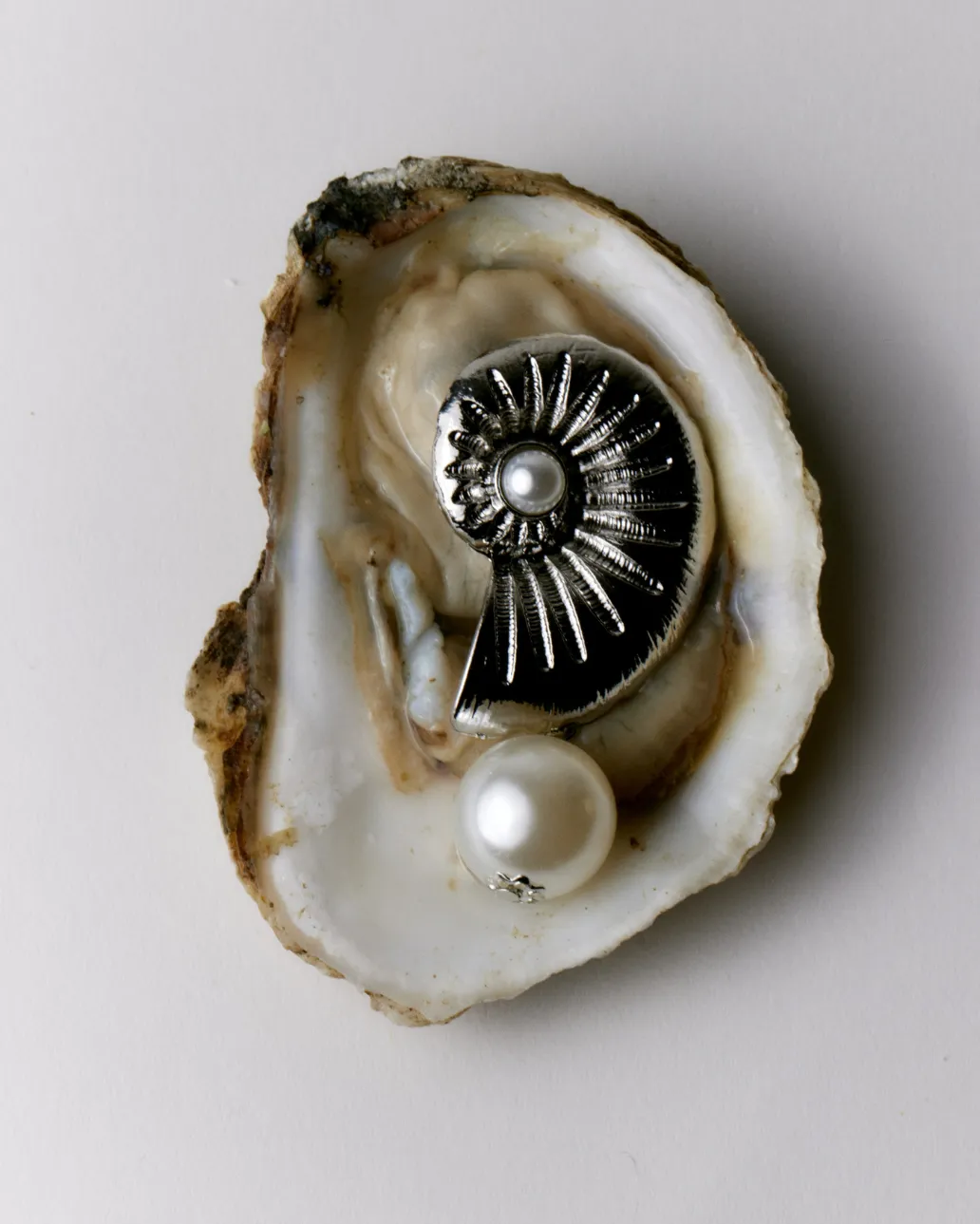 STATEMENT SHELL EARRING