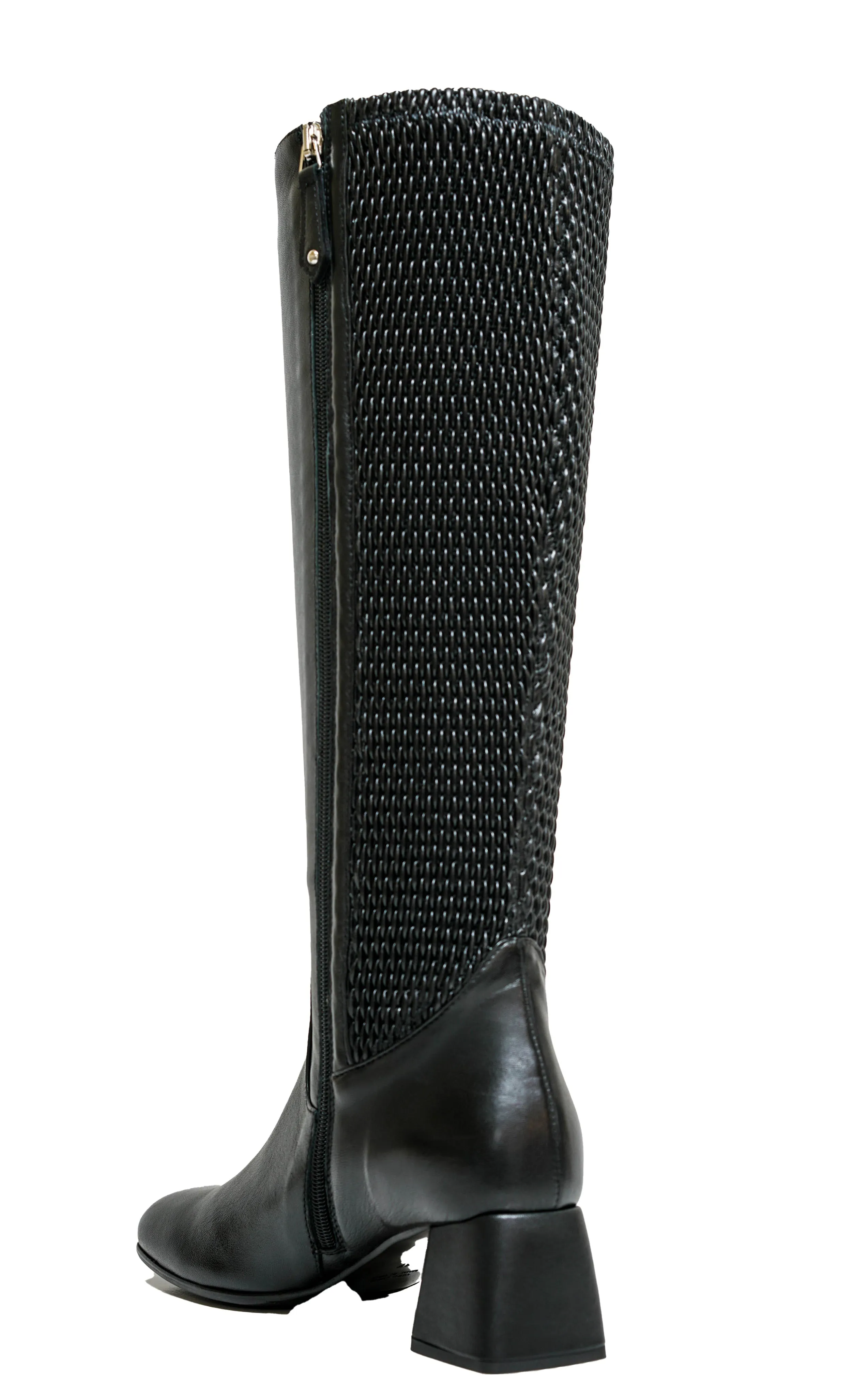 Stefano Stefani Women's Leather Black Long Boots 8789 40% OFF