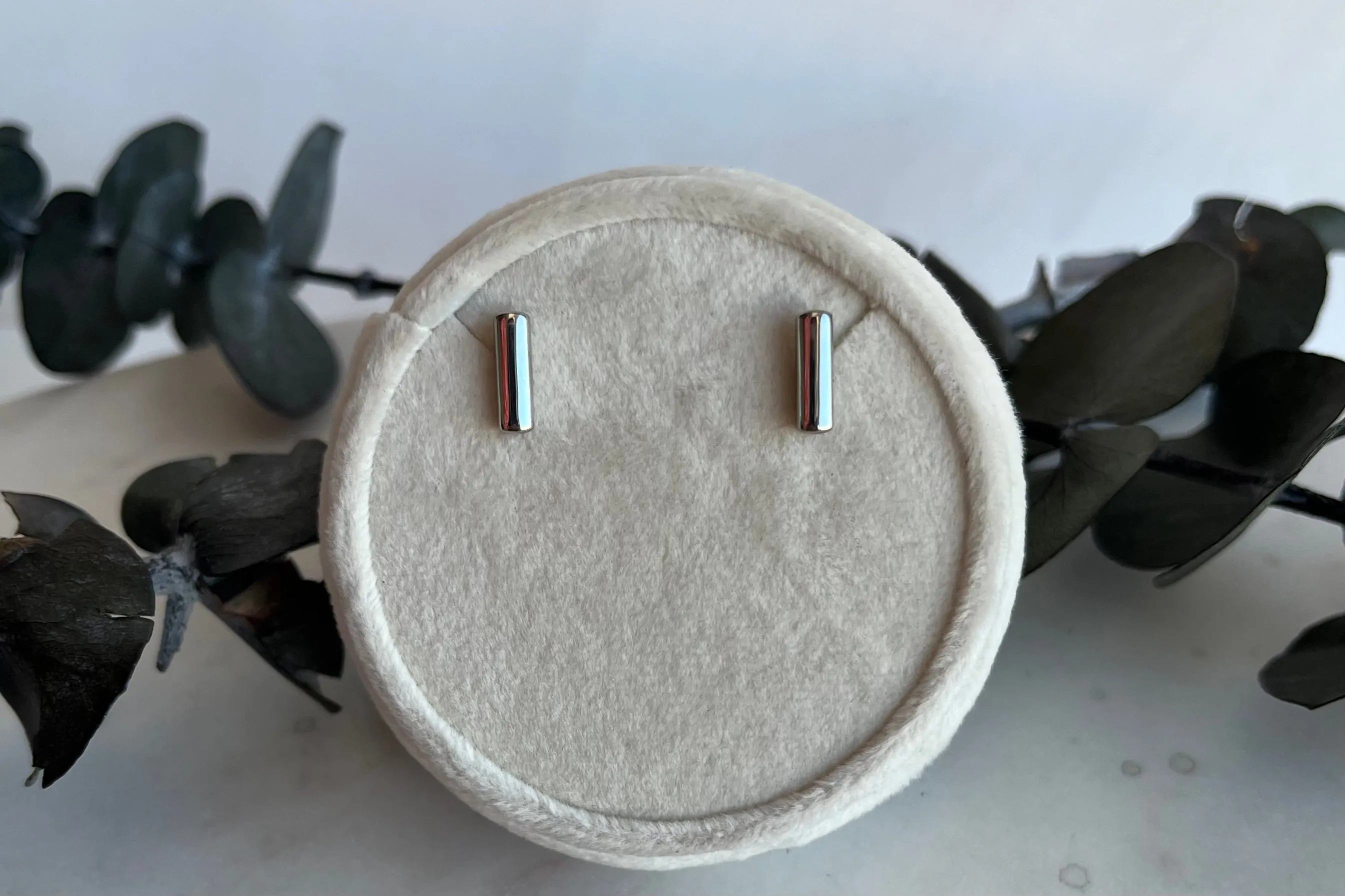 Sterling Silver Bar Studs