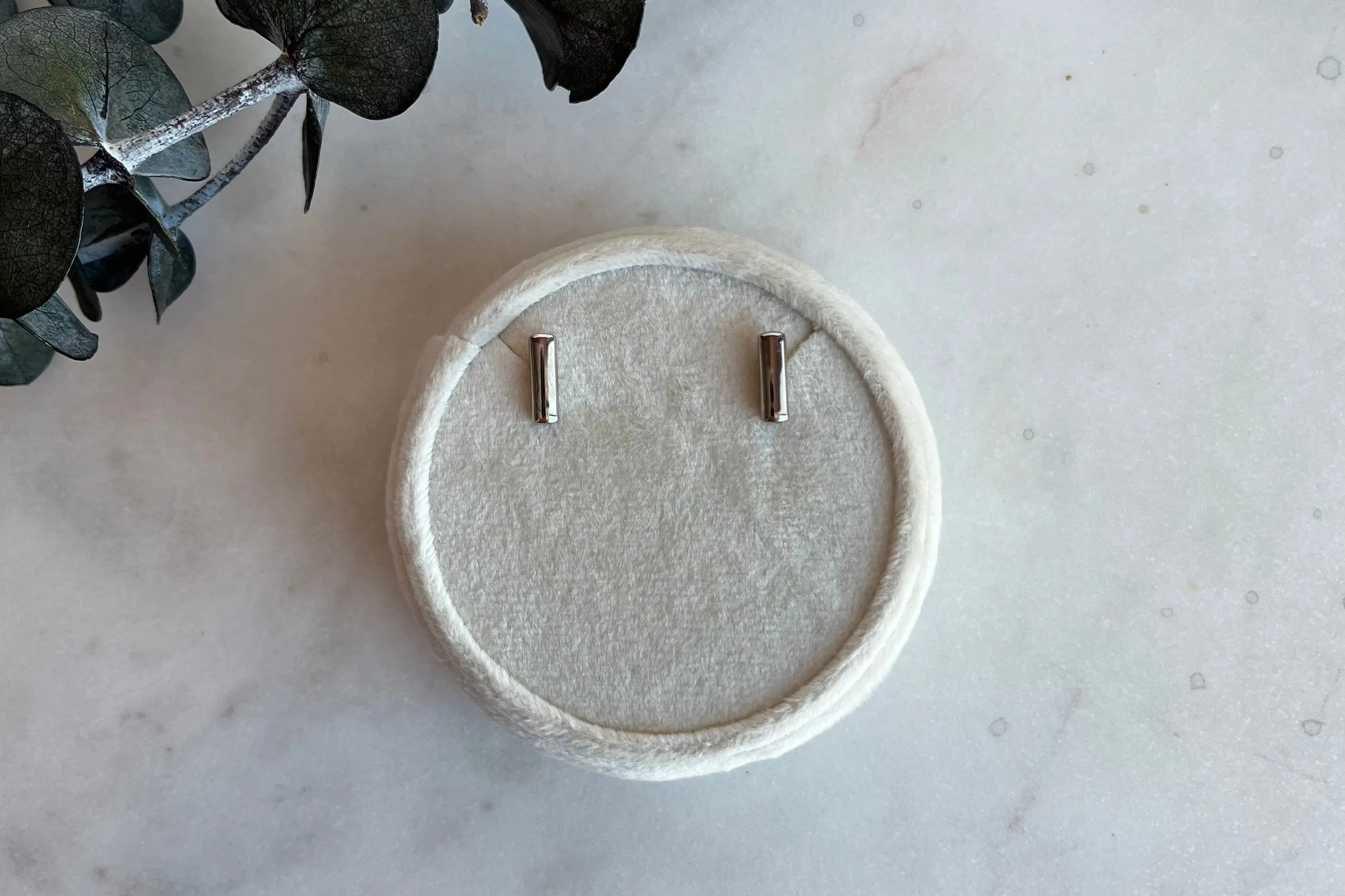 Sterling Silver Bar Studs