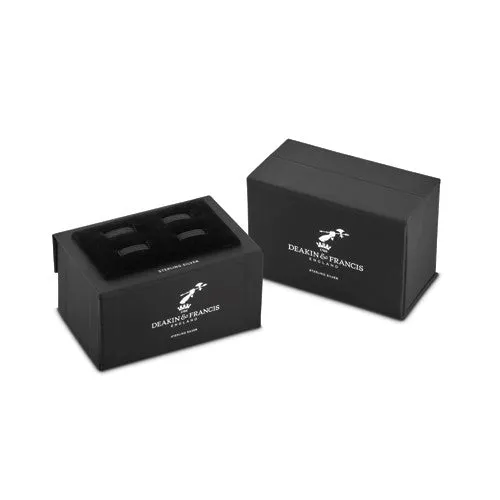 Sterling Silver Enamel Santa Penguin Cufflinks
