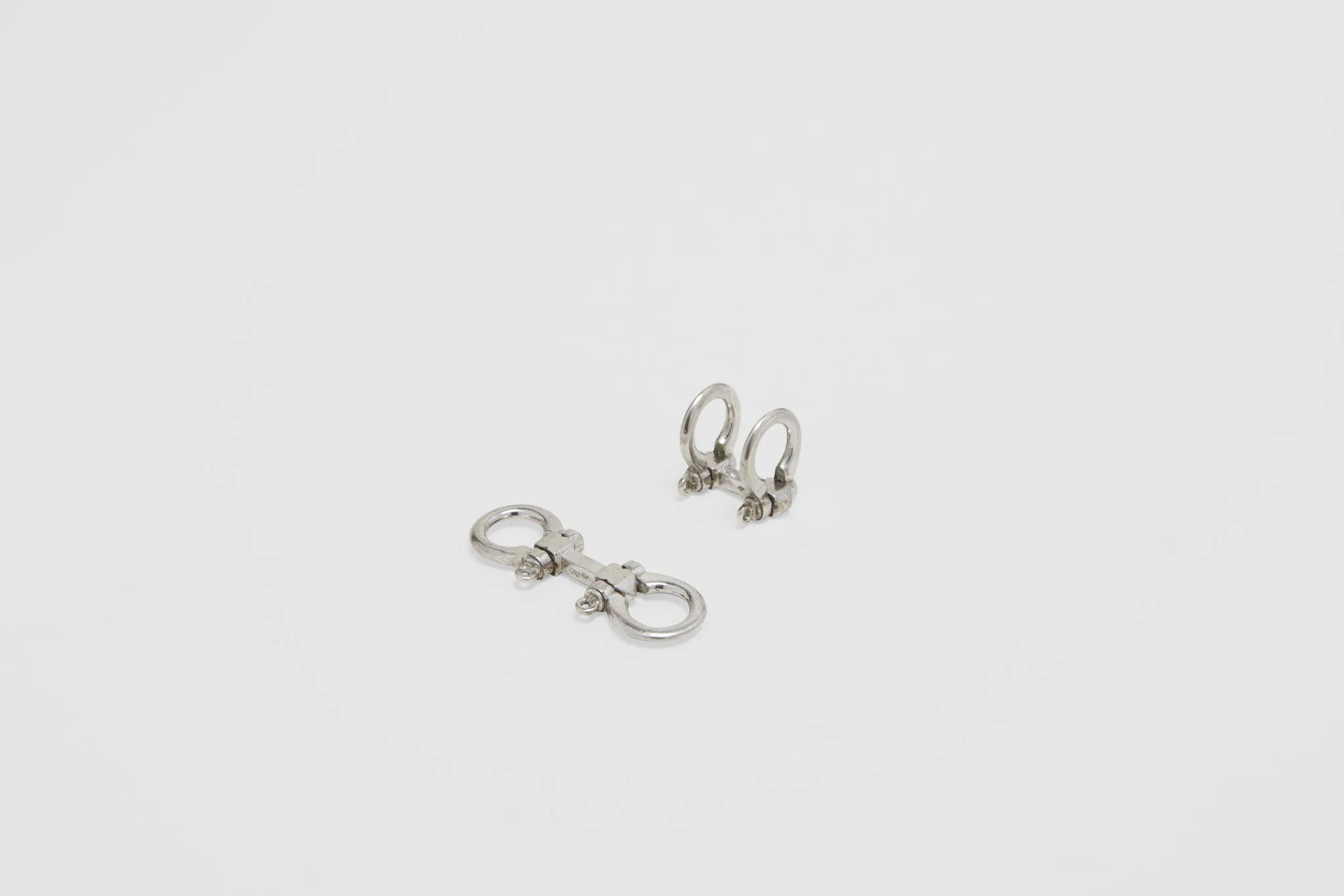 Sterling Silver Hermès Nautical Shackle Cufflinks