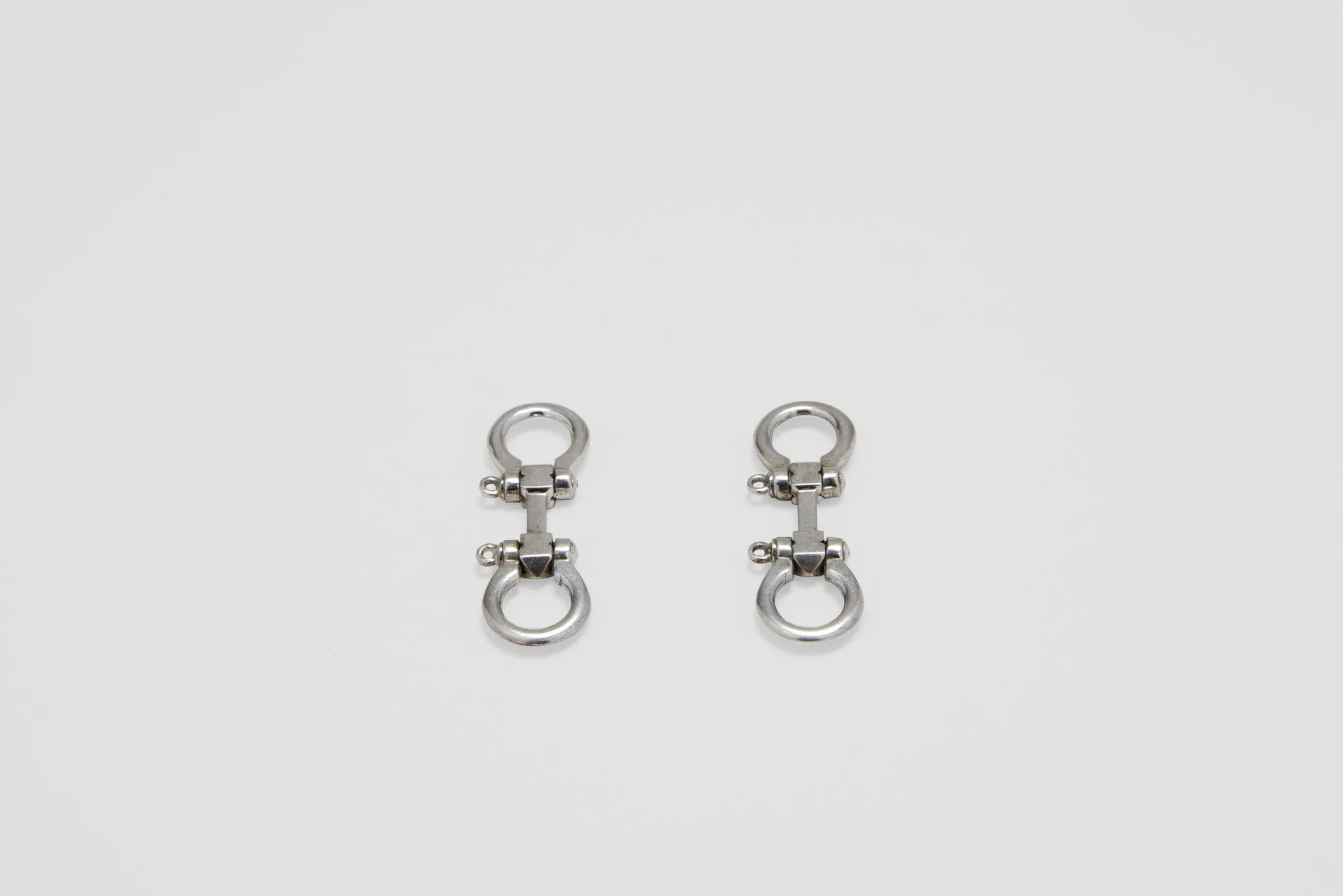 Sterling Silver Hermès Nautical Shackle Cufflinks