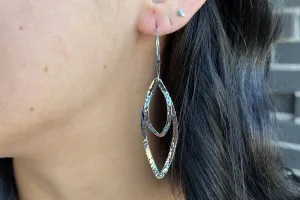 Sterling Silver Marquise Dangle Earrings