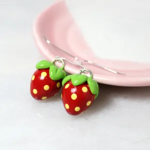 Strawberry Drop Earrings