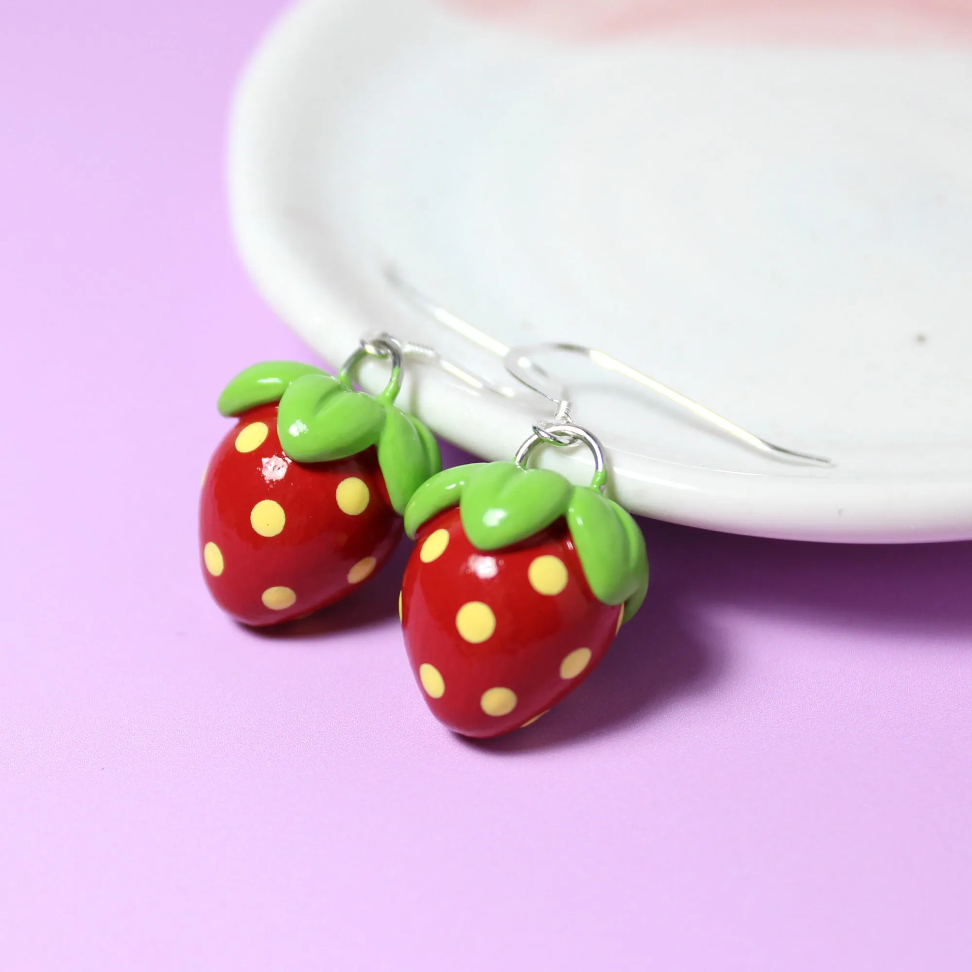 Strawberry Drop Earrings