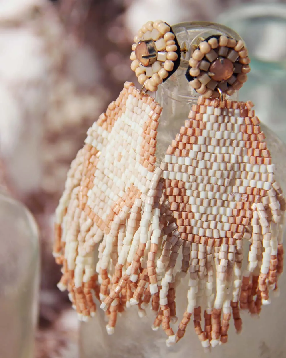 Sundar Earrings in Dusty Pink