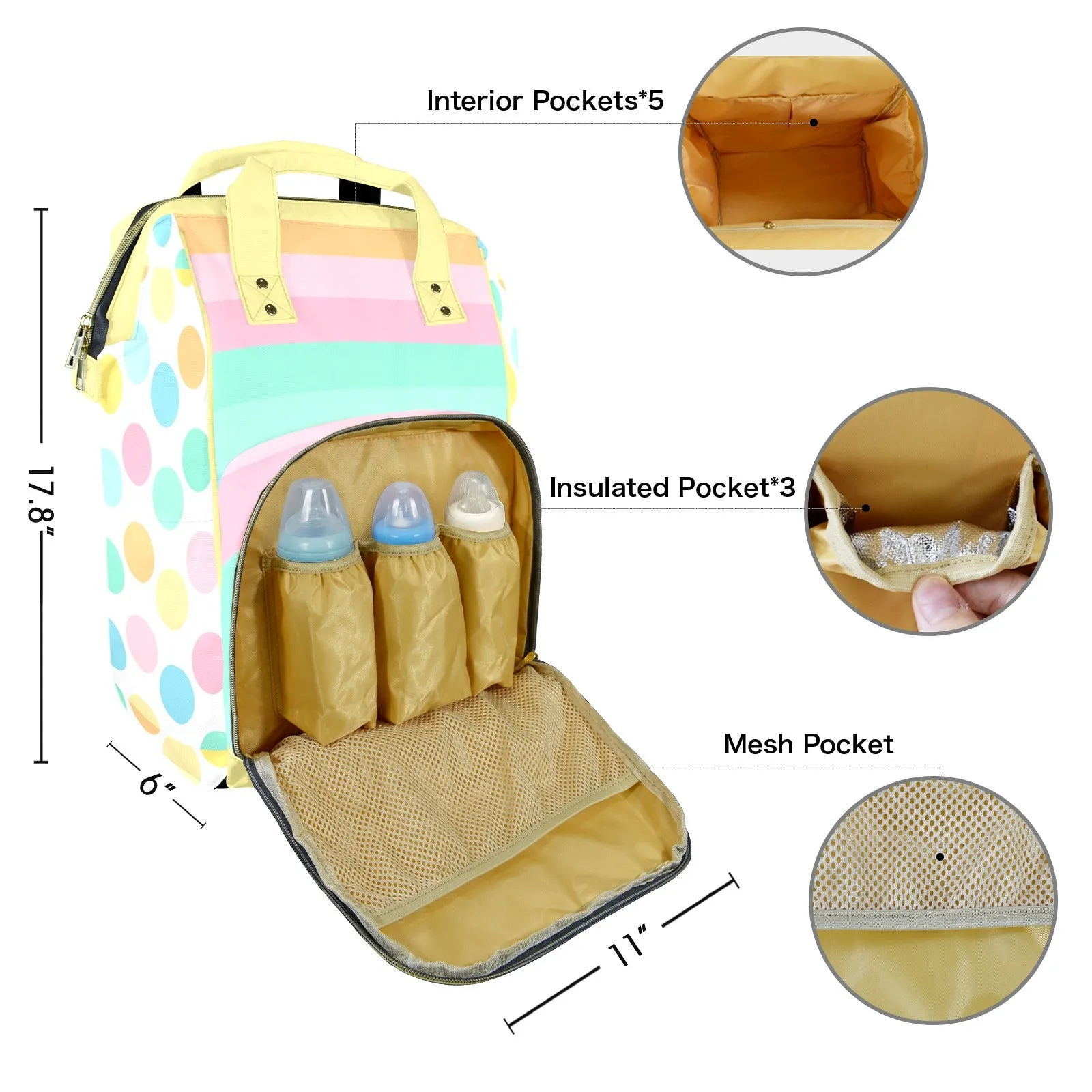 Sunny Giggles Large Diaper Bag