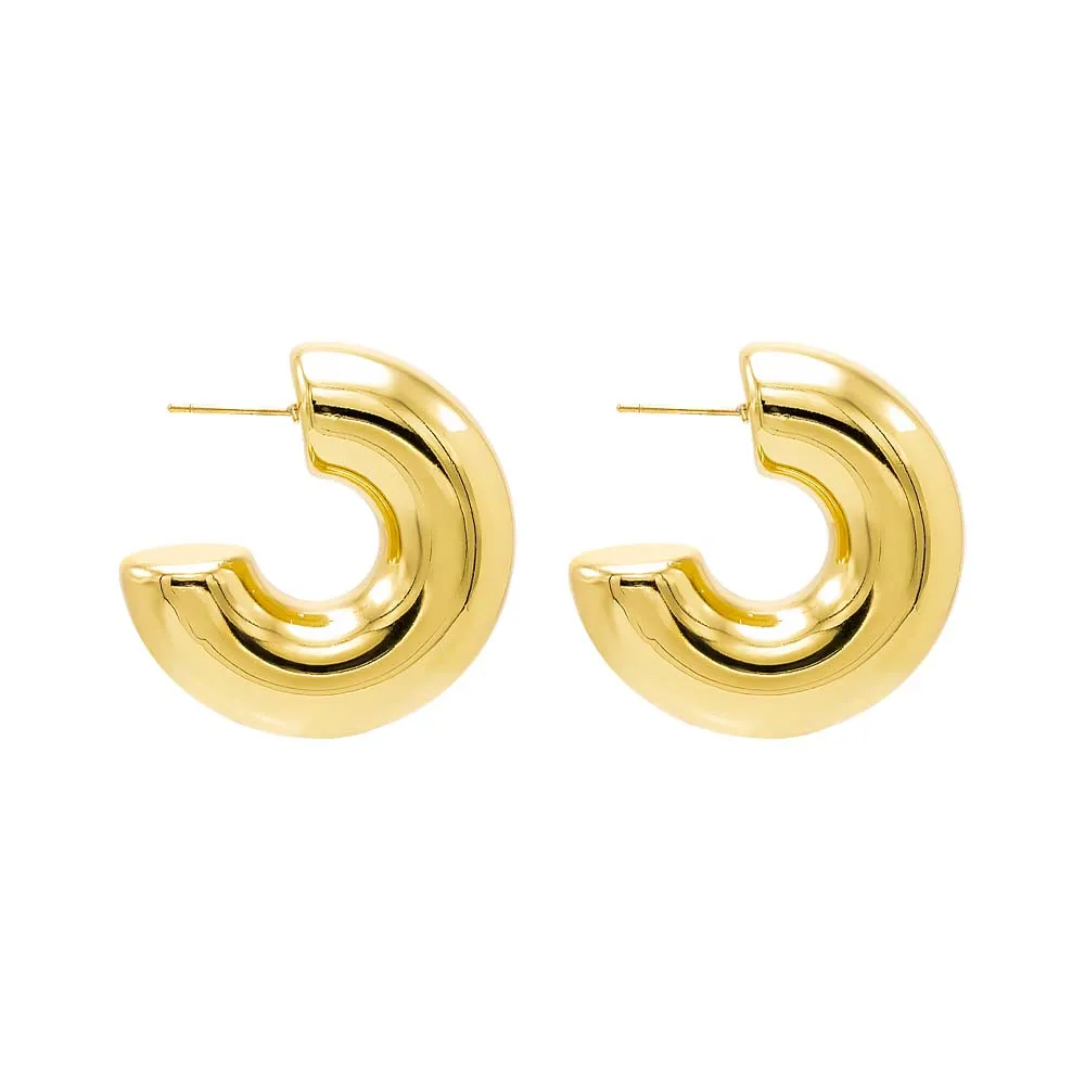 Super Wide Bubble Hoop Earring
