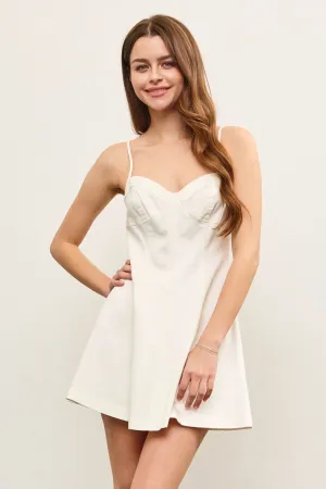 Sweetheart A-Line Denim Dress