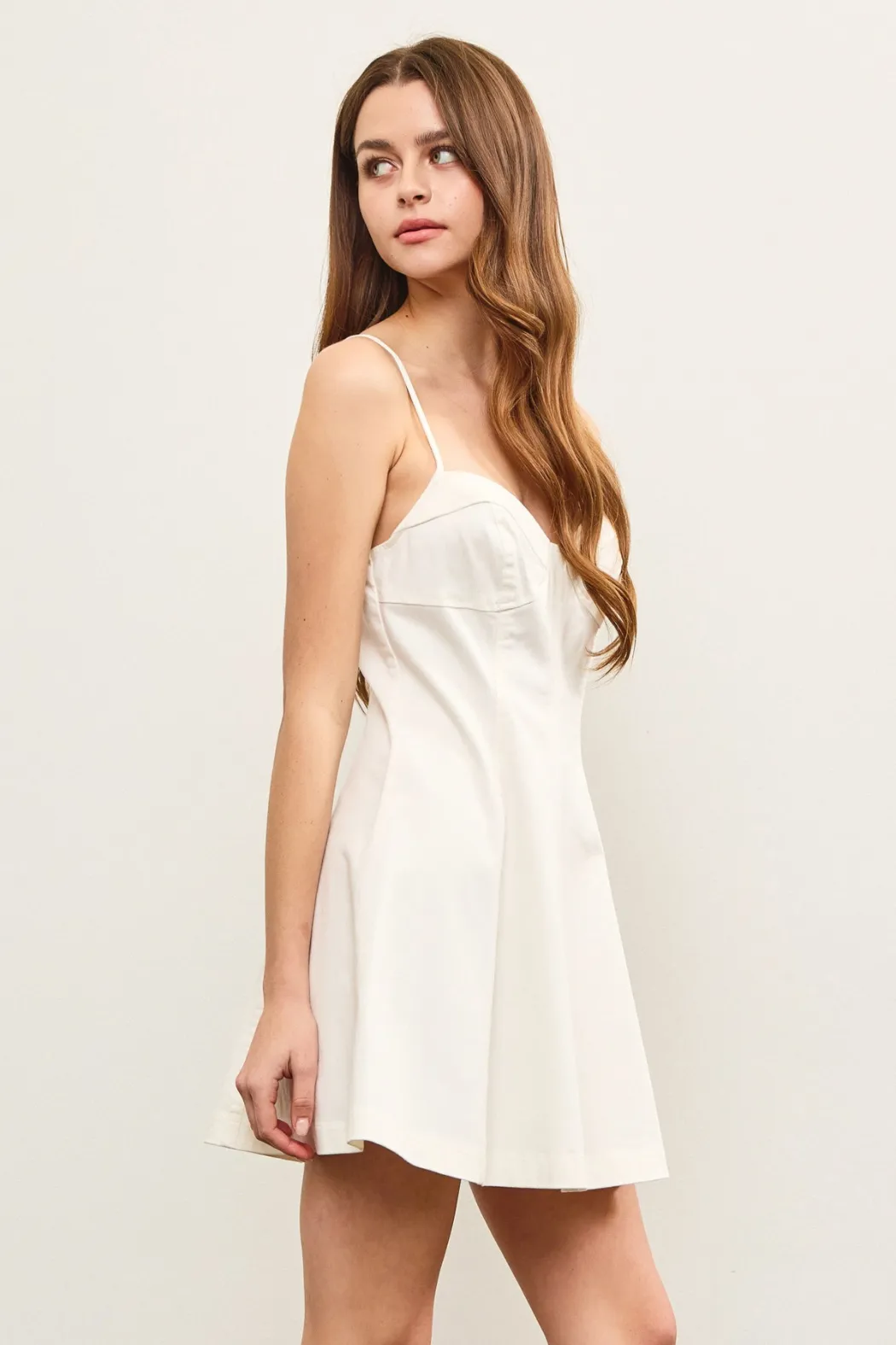 Sweetheart A-Line Denim Dress